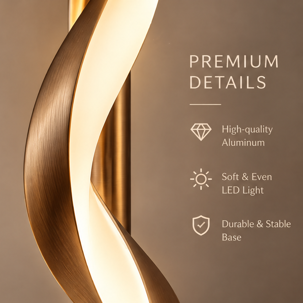 HOMLUMI Sora Twist Floor Lamp