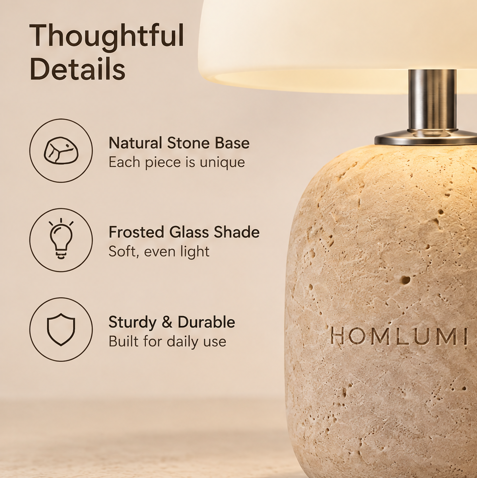 HOMLUMI Solara Bedside Lamp