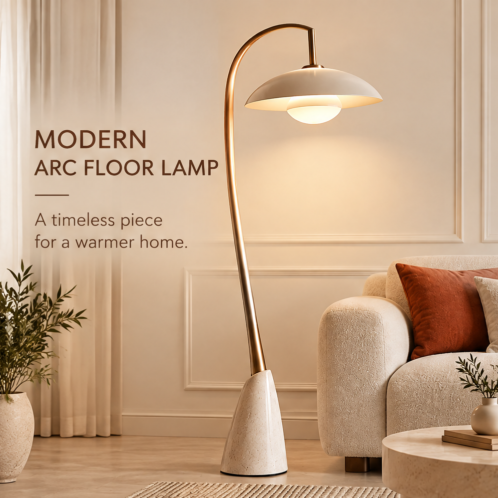 HOMLUMI Halo Curve Floor Lamp