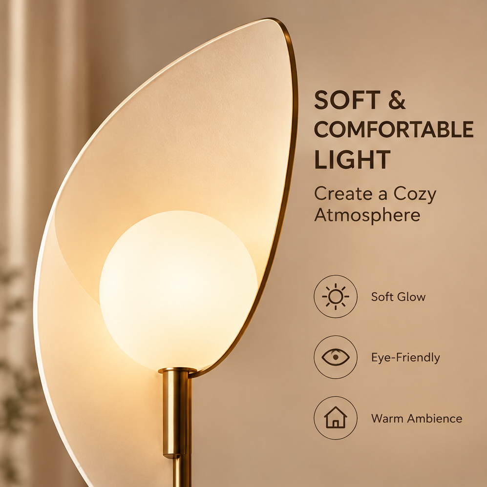 HOMLUMI Vela Leaf Floor Lamp
