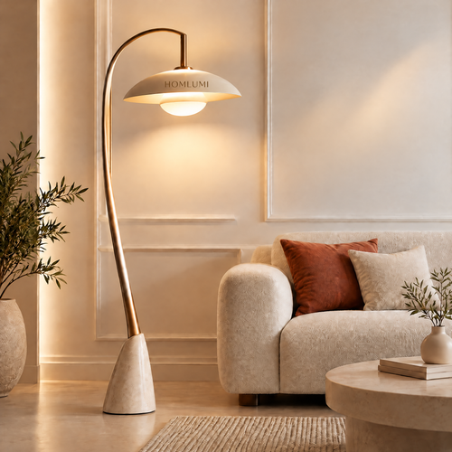 HOMLUMI Halo Curve Floor Lamp