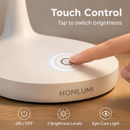 HOMLUMI Modern LED Desk Lamp– Flexible Gooseneck Design