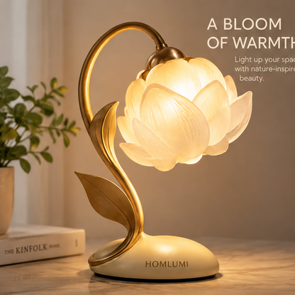 HOMLUMI Lotus Glow Bedside Lamp
