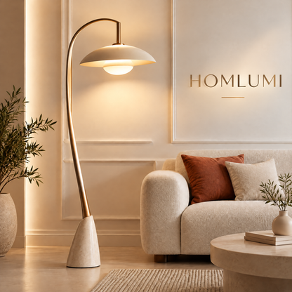 HOMLUMI Halo Curve Floor Lamp