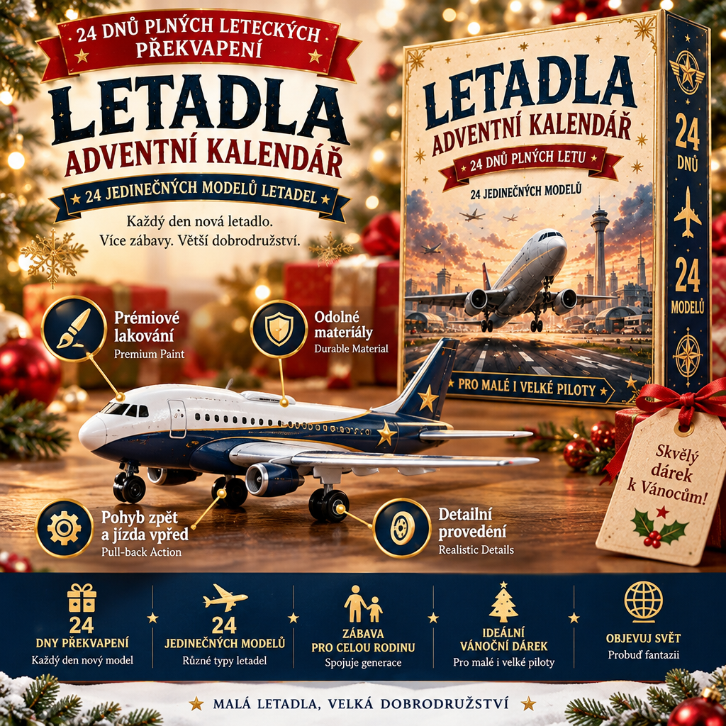 🔥🎄Vánoční Dobrodružství: ✈️24 Dní Překvapení – Letecká Flotila & Jurská Expedice🎁