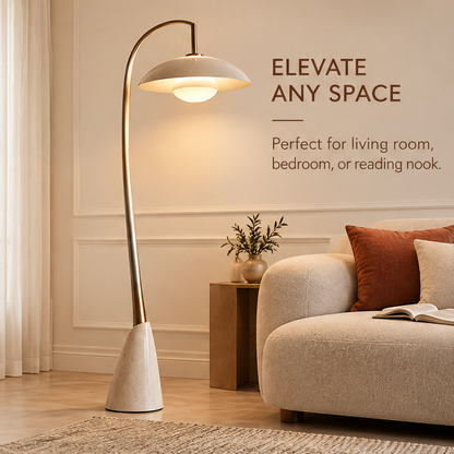 HOMLUMI Halo Curve Floor Lamp