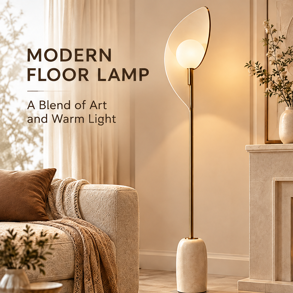 HOMLUMI Vela Leaf Floor Lamp