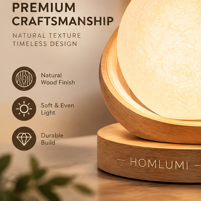 HOMLUMI Luna Arc Bedside Lamp