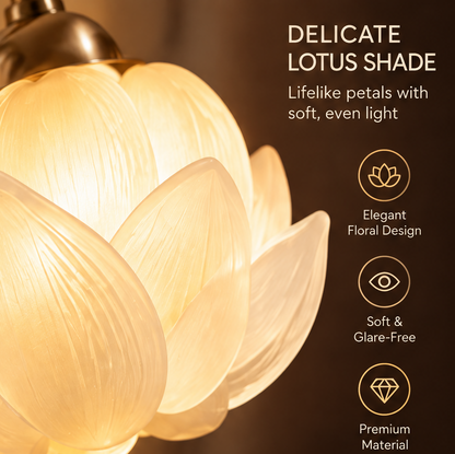 HOMLUMI Lotus Glow Bedside Lamp